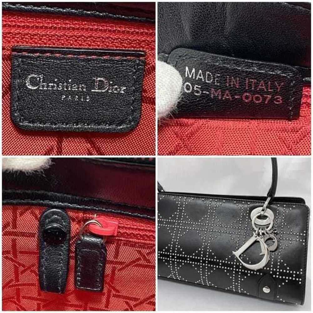CHRISTIAN DIOR Black Leather Shoulder Bag - Picture 10 of 11